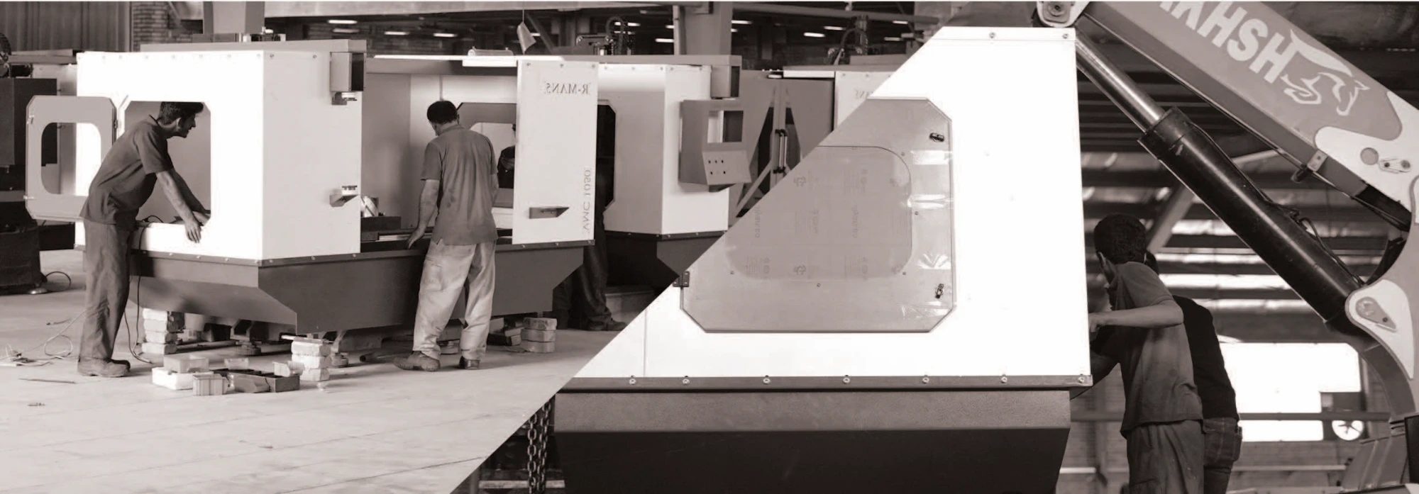 خط تولید دستگاه‌های CNC در کارخانه منشور سیمین
